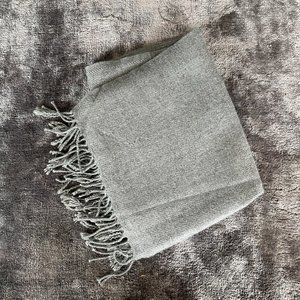 Grey Scarf (Wool) (Gray) Size Unisex